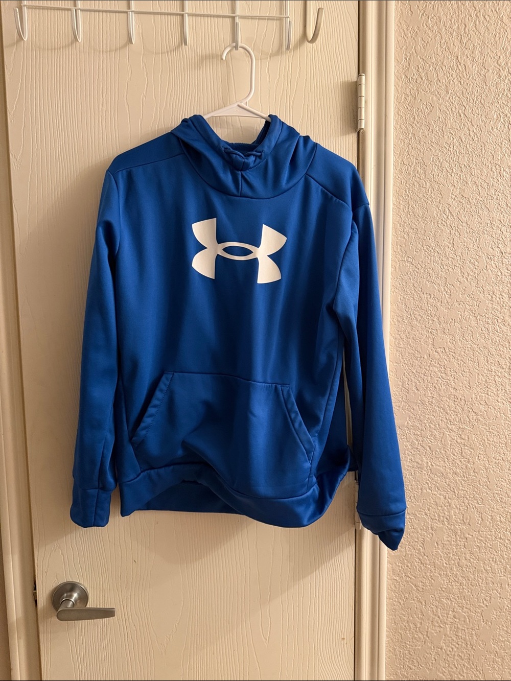 Under Armour Royal Blue Hoodie with White Logo